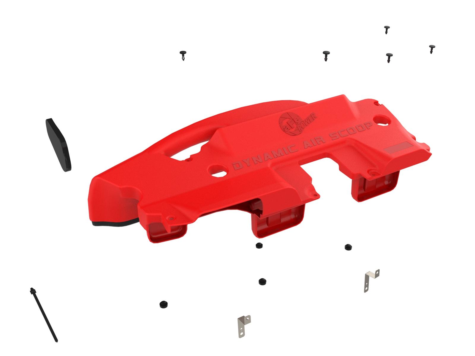 AFE Dynamic Air Scoop XL D.A.S. Red - 50-70119AR