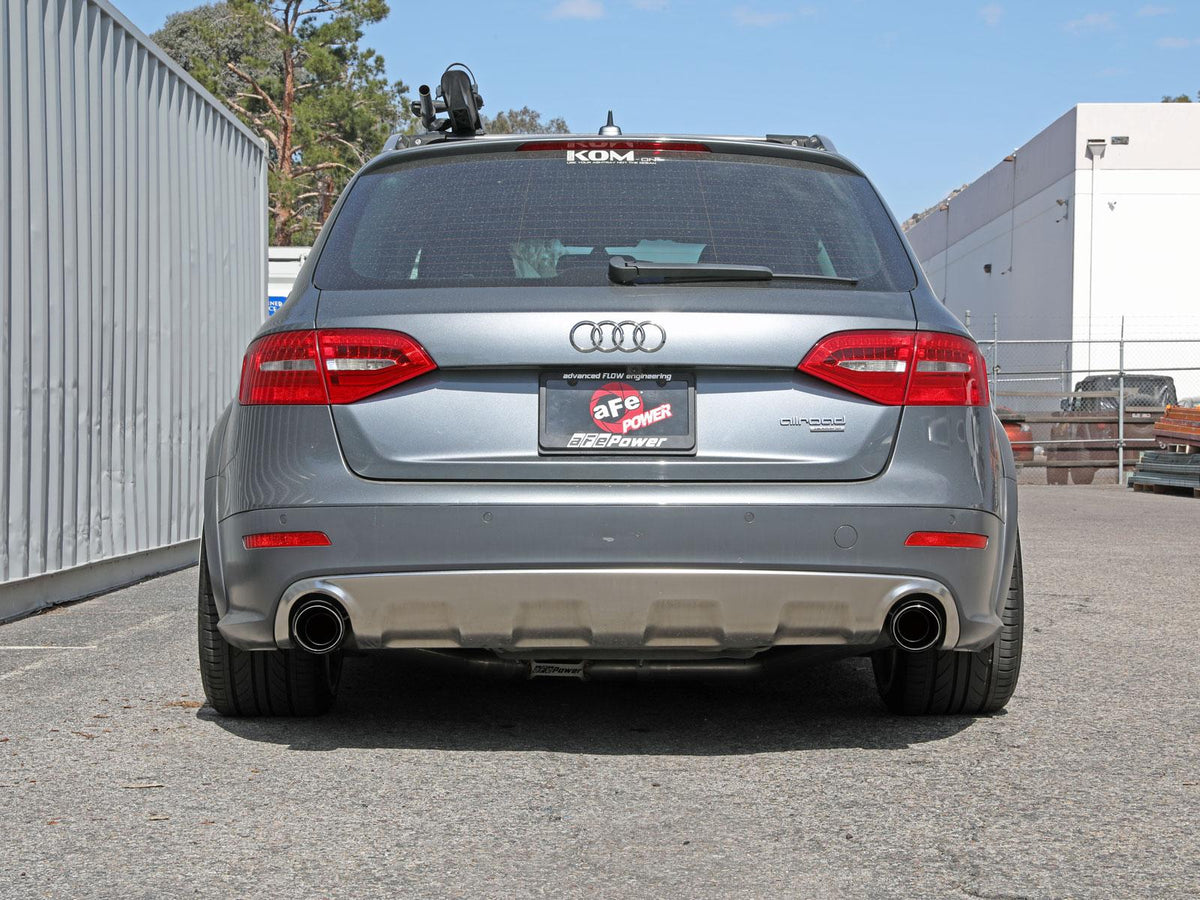 AFE MACH Force-Xp Cat-Back Exhaust System w/ Carbon Fiber Tip (2013-2016 allroad) - 49-36438-C