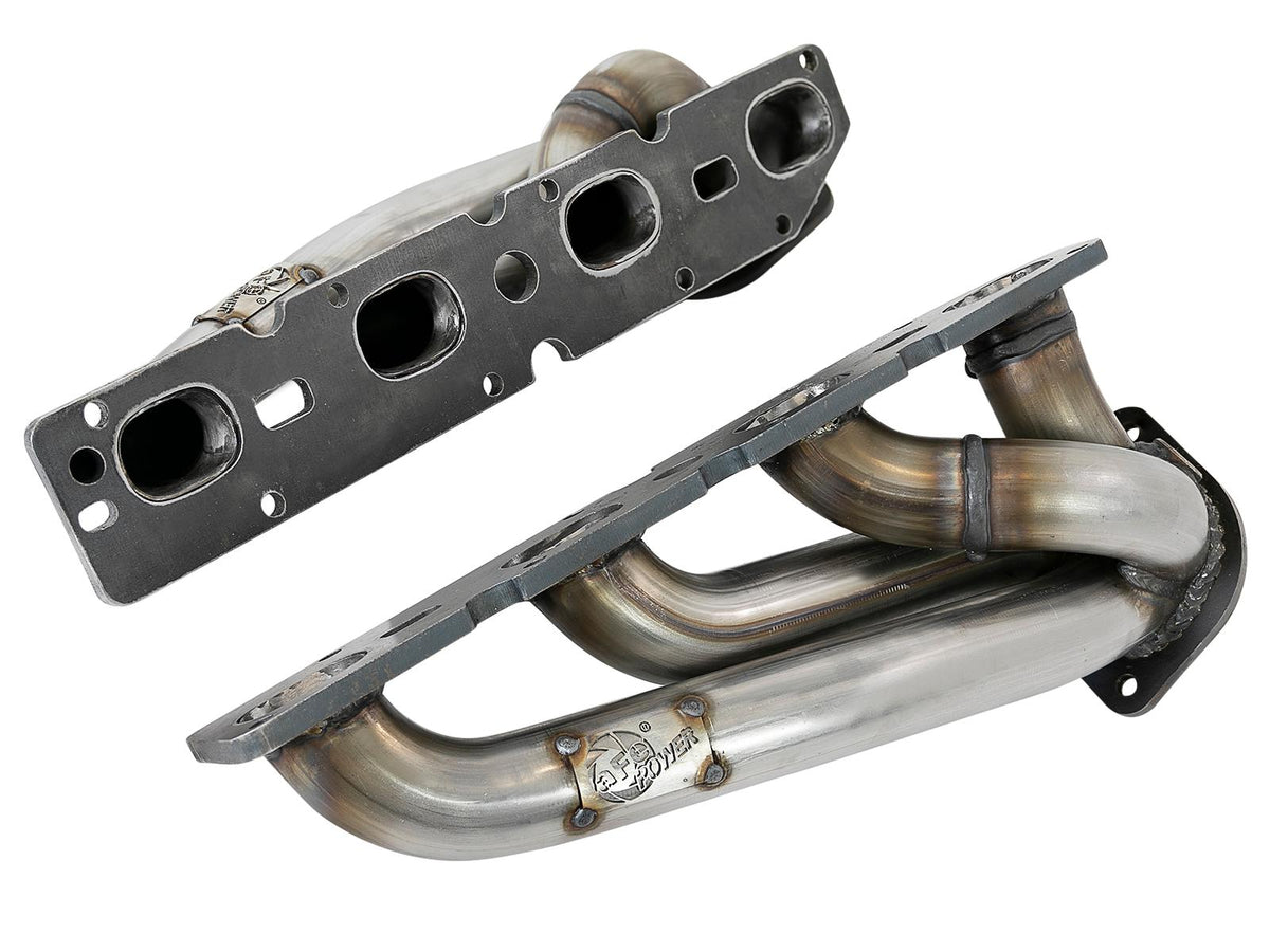 AFE Twisted Steel 304 Stainless Steel Short Tube Header (Dodge Challenger/Charger 09-23 V8-5.7L) - 48-32021
