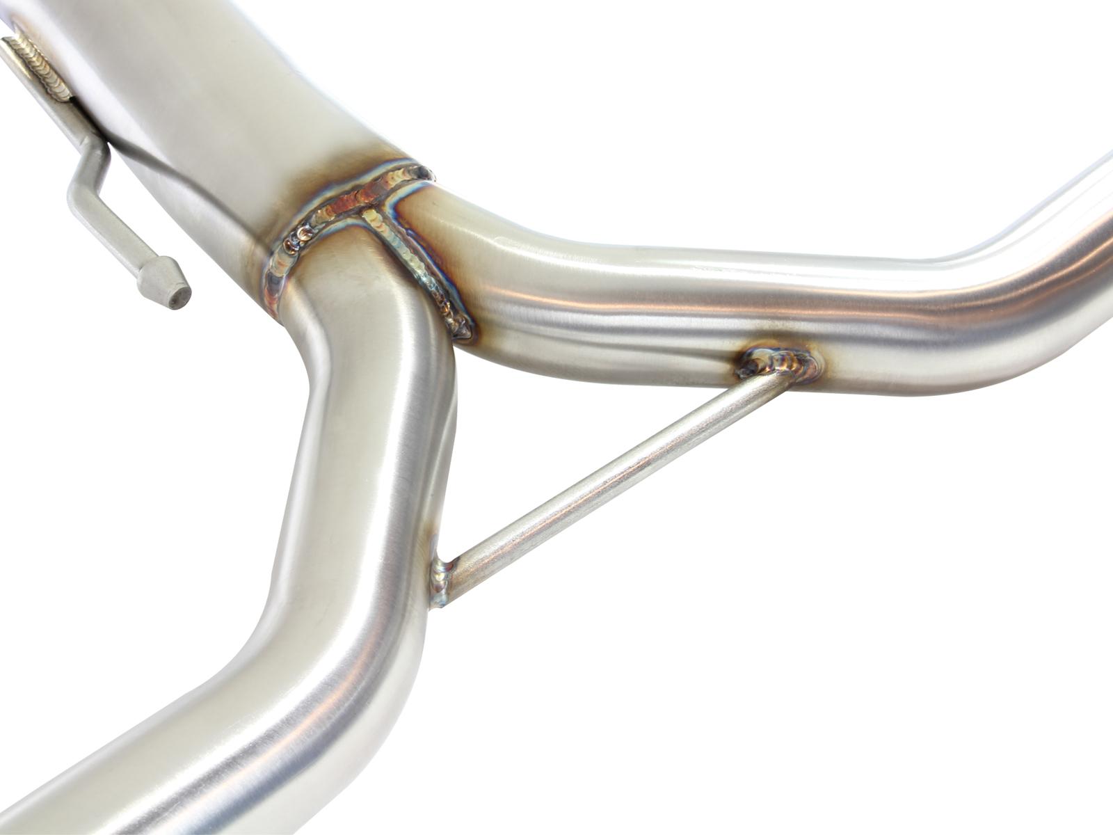 AFE Takeda 2-1/2 IN to 1-3/4 IN 304 Stainless Steel Cat-Back Exhaust w/ Polish Tips (2013-2017 Accord) - 49-36605