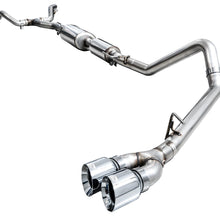 AWE 0FG Exhaust for 3rd Gen Toyota Tundra - Dual Chrome Silver Tips - 3015-32063