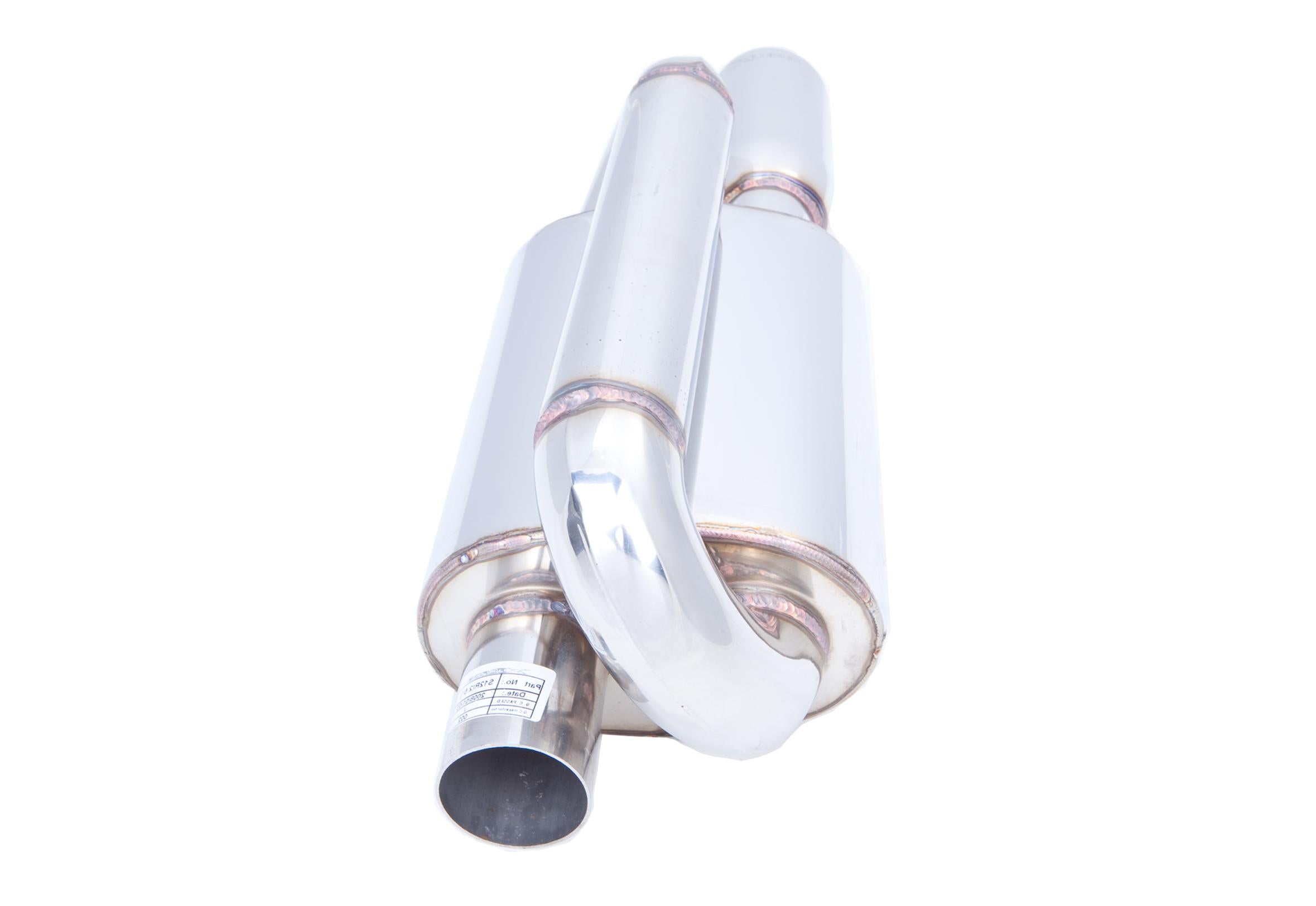 XForce 2.25Twin Loop Oval Muffler (Right Inlet) - S12R-2.25