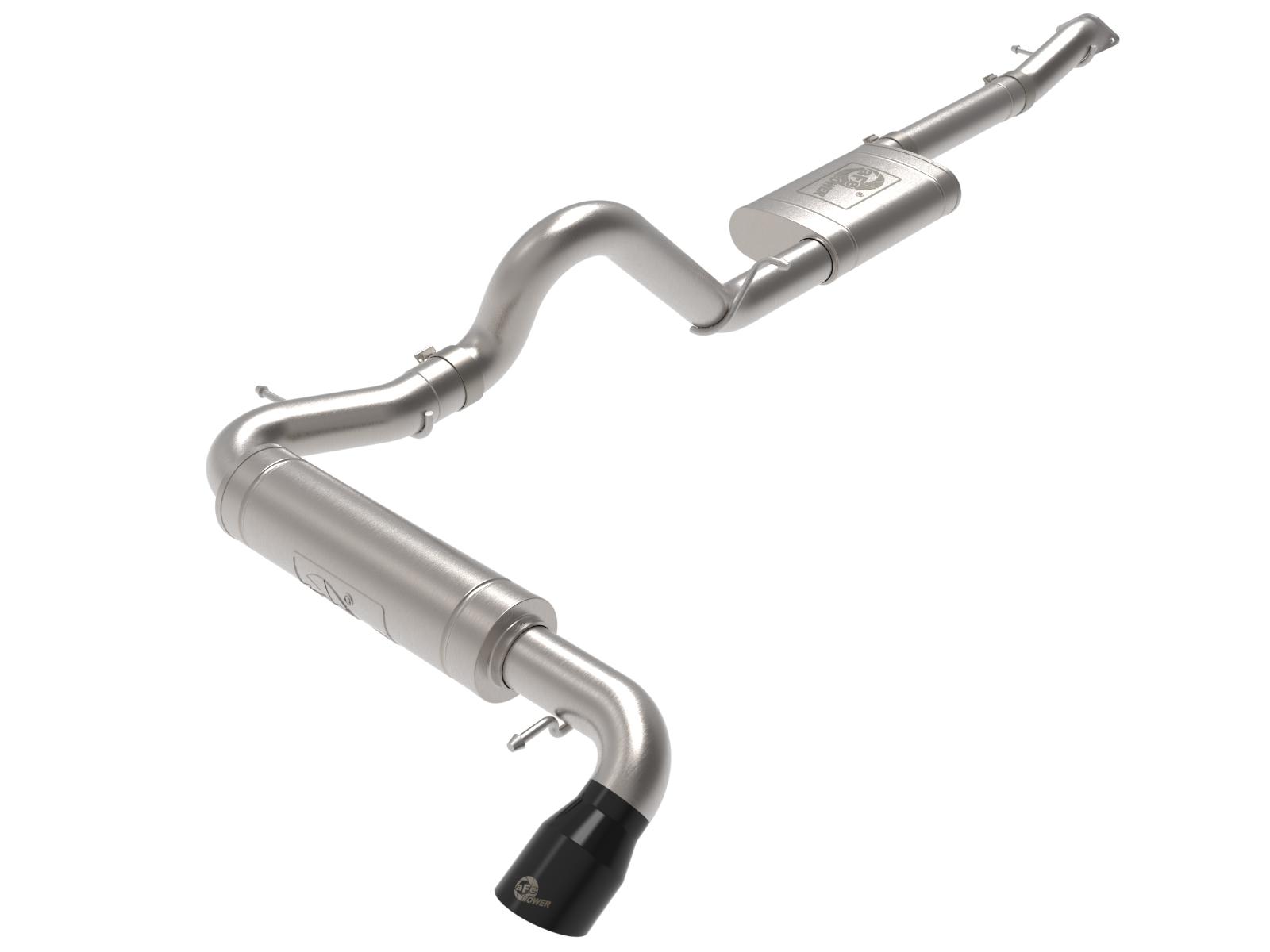 AFE 49-43136-B Apollo GT Series 3" 409 Stainless Steel Cat-Back Exhaust System w/ Black Tip (2021-2025 Bronco)