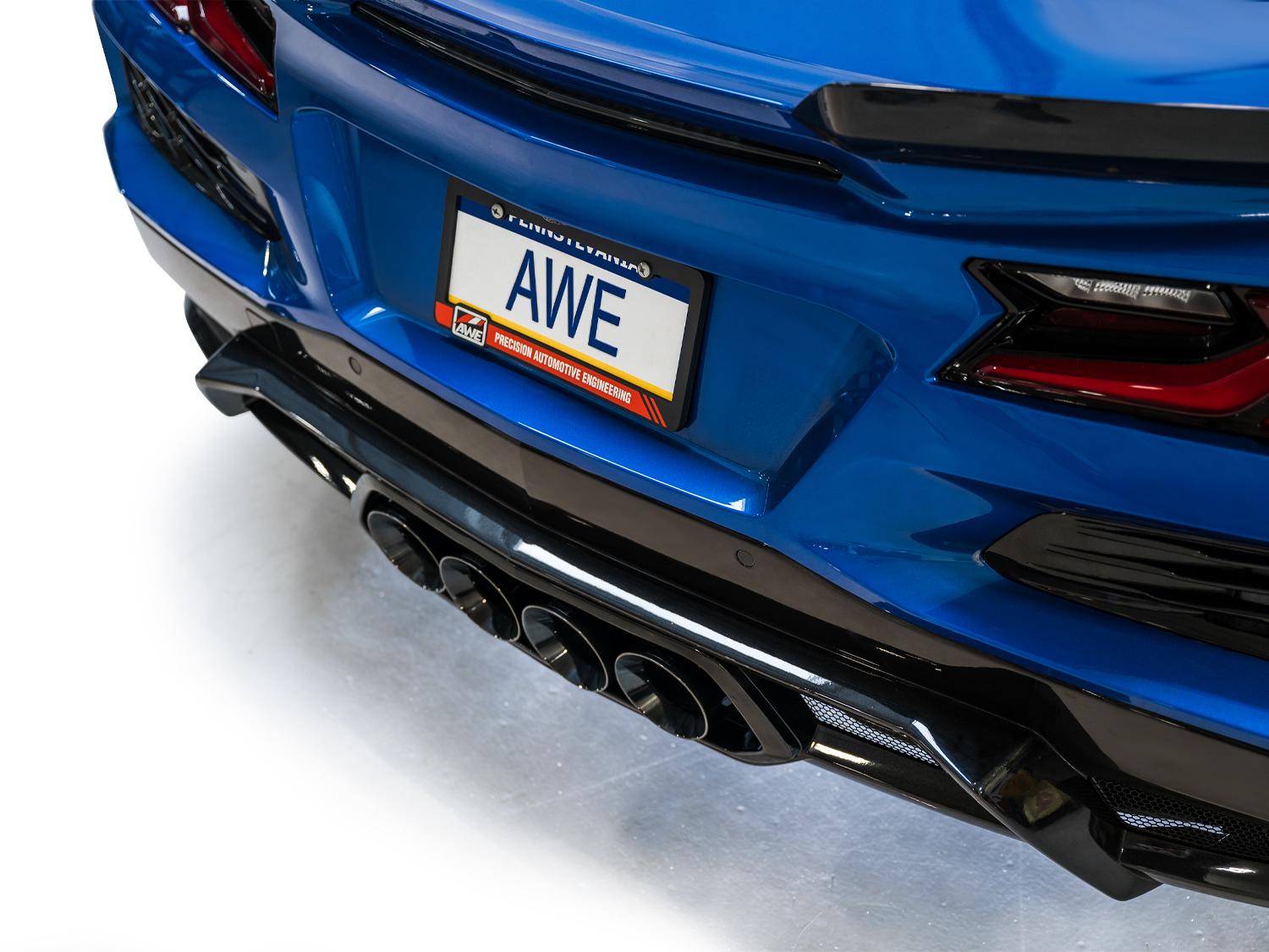 AWE SwitchPath Exhaust for C8 Corvette Z06 - Diamond Black Tips - 3025-43906