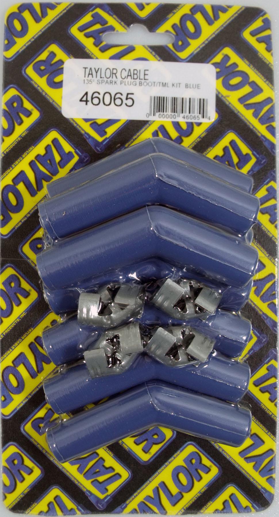 TAYLOR CABLE Spark Plug Boot/Terminal Kit blue 135 deg - 46065