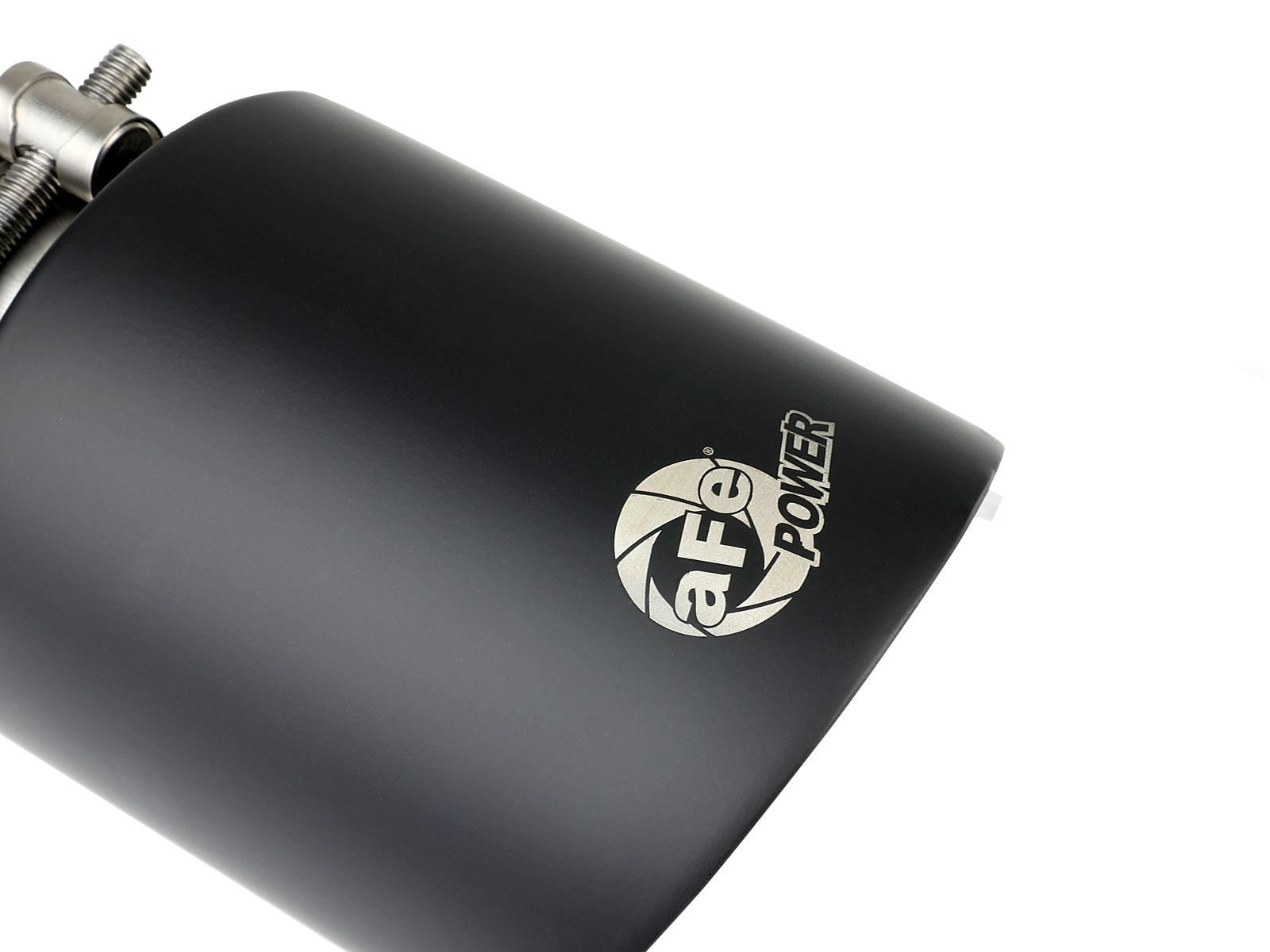 AFE MACH Force-Xp 304 Stainless Steel Clamp-on Exhaust Tip Black Velvet - 49T25454-B072