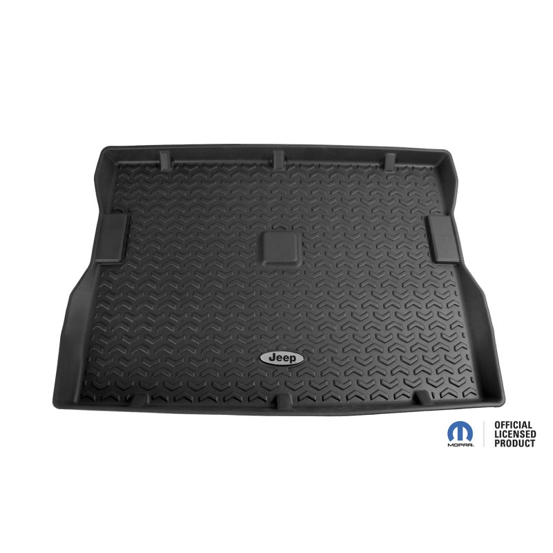 Rugged Ridge All Terrain Cargo Liner Black Jeep Logo; 76-95 Jeep Cj7/Wrangler Yj - DMC-12975.22