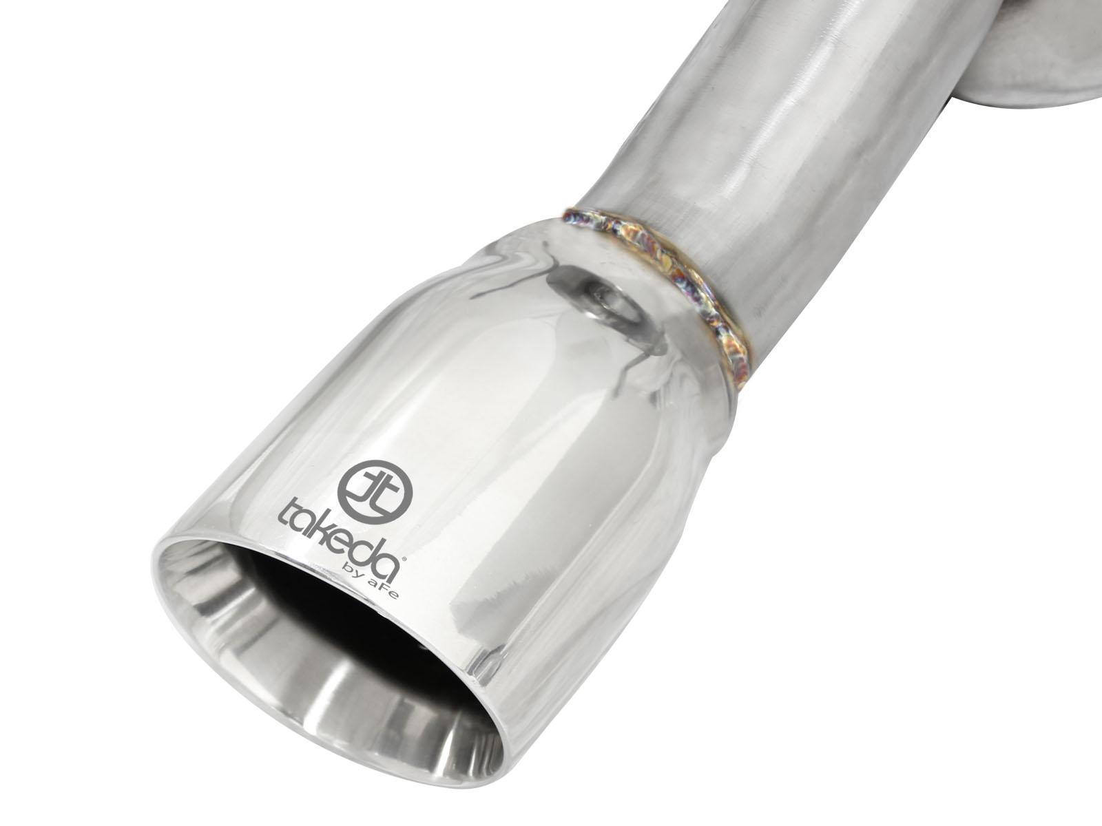 AFE Takeda 2in 304 Stainless Steel Axle-Back Exhaust w/Polished Tip (2007-2008 Fit) - 49-36611