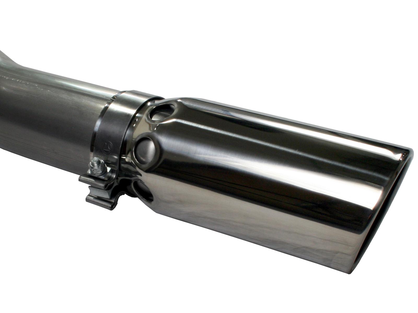 AFE Large Bore-HD 4 IN 409 Stainless Steel DPF-Back Exhaust System (2008-2010 F-250 Super Duty, F-350 Super Duty, F-450 Super Duty, F-550 Super Duty) - 49-43006