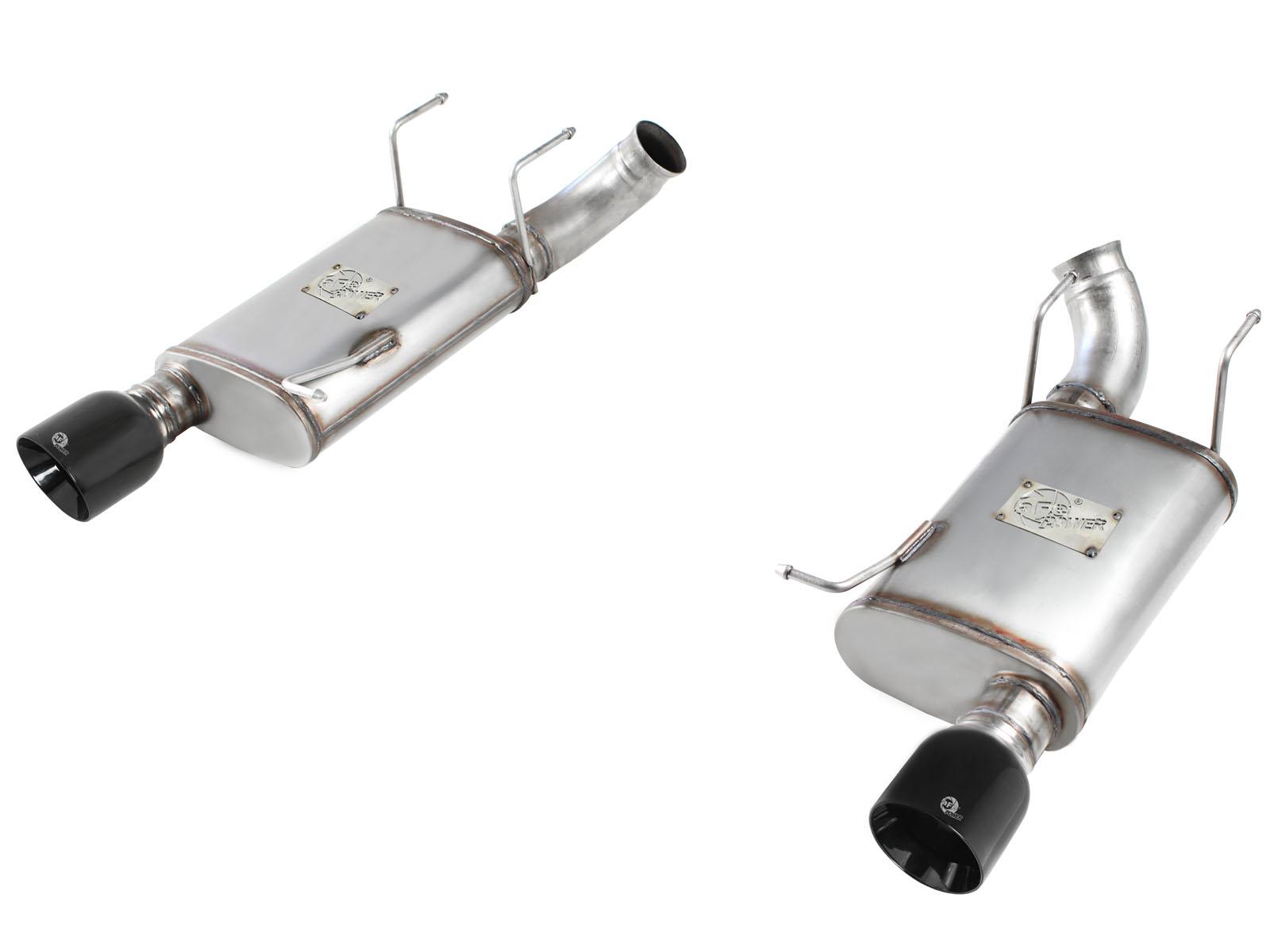 AFE MACH Force-Xp 3 IN 409 Stainless Steel Axle-Back Exhaust System w/Black Tip (2011-2014 Mustang) - 49-43052-B