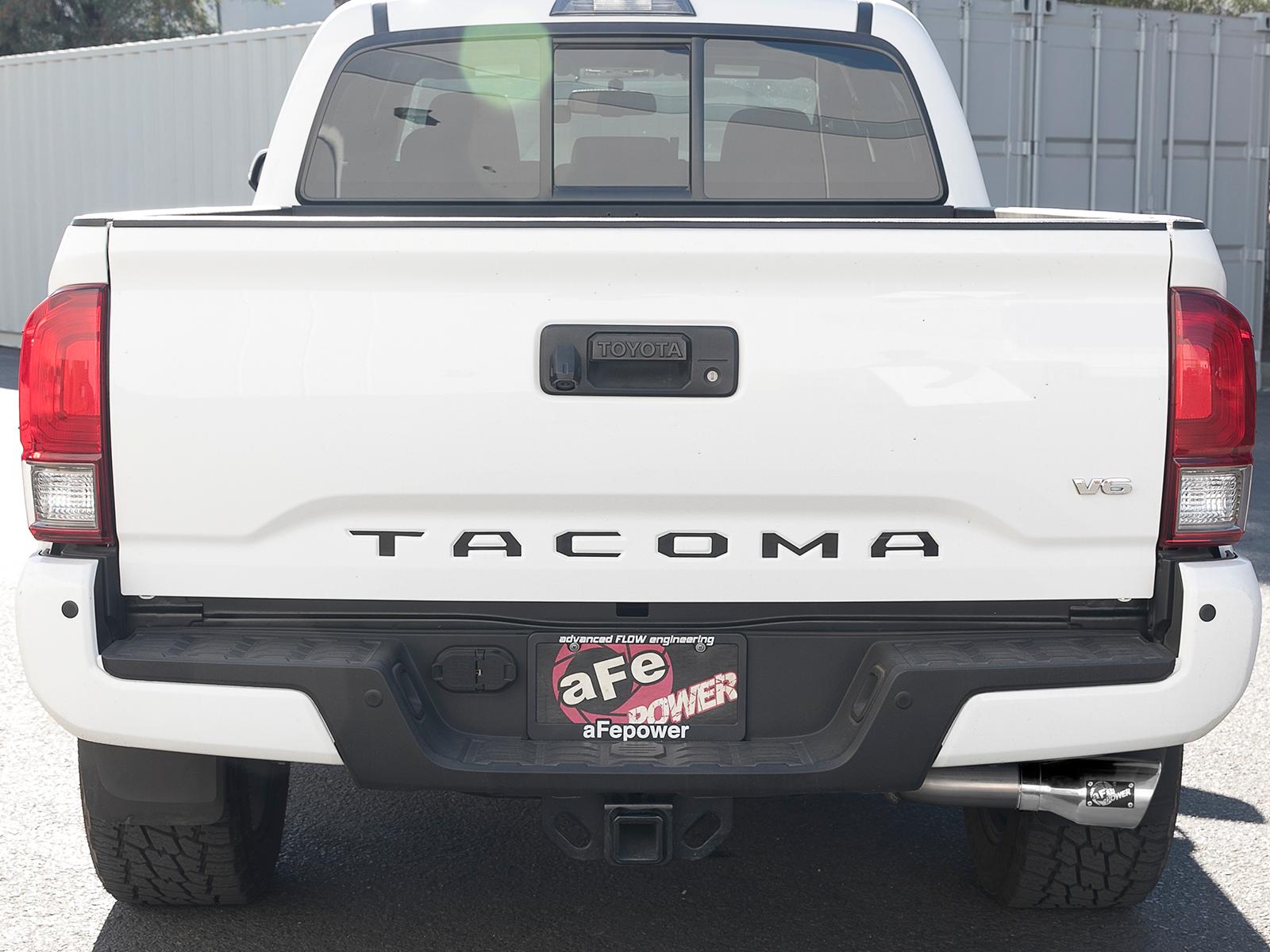 AFE MACH Force-Xp 2-1/2 in 304 Stainless Steel Cat-Back Exhaust w/Polished Tips (2016-2021 Tacoma, Tacoma) - 49-46042-P