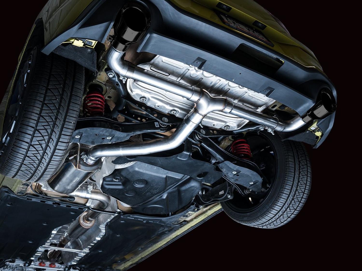 AWE Touring Edition Catback Exhaust - Diamond Black Tips (2022-2023 Volkswagen MK8 GTI) - 3015-33658