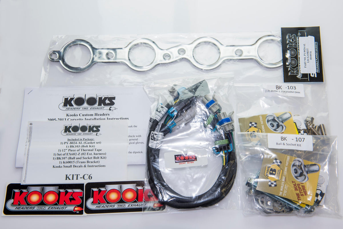 Kooks 1-3/4" x 3" SS Headers.  2005-2013 Corvette 6.0L/6.2L. - 21602201