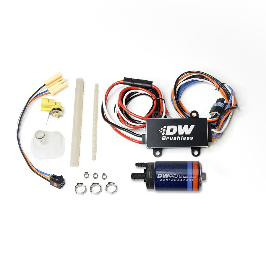 Deatschwerks 440lph in-tank brushless fuel pump and single/dual speed controller with install kit (2011-2014 Mustang/F150)- 9-441-C102-0907