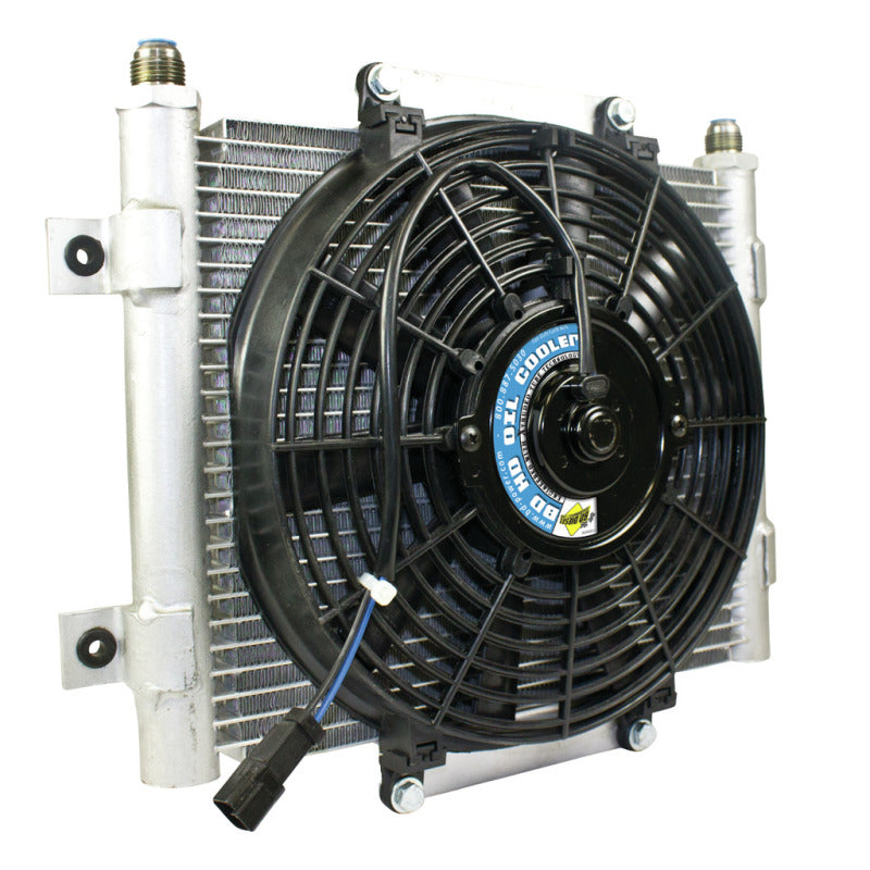 BD Diesel Bd Xtrude Transmission Cooler With Fan -10 Jic Male Connection - 1300611