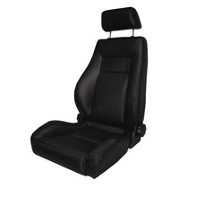 Rugged Ridge Ultra Seat Front Reclinable Black; 76-02 Jeep Cj/Wrangler Yj/Tj - 13404.01