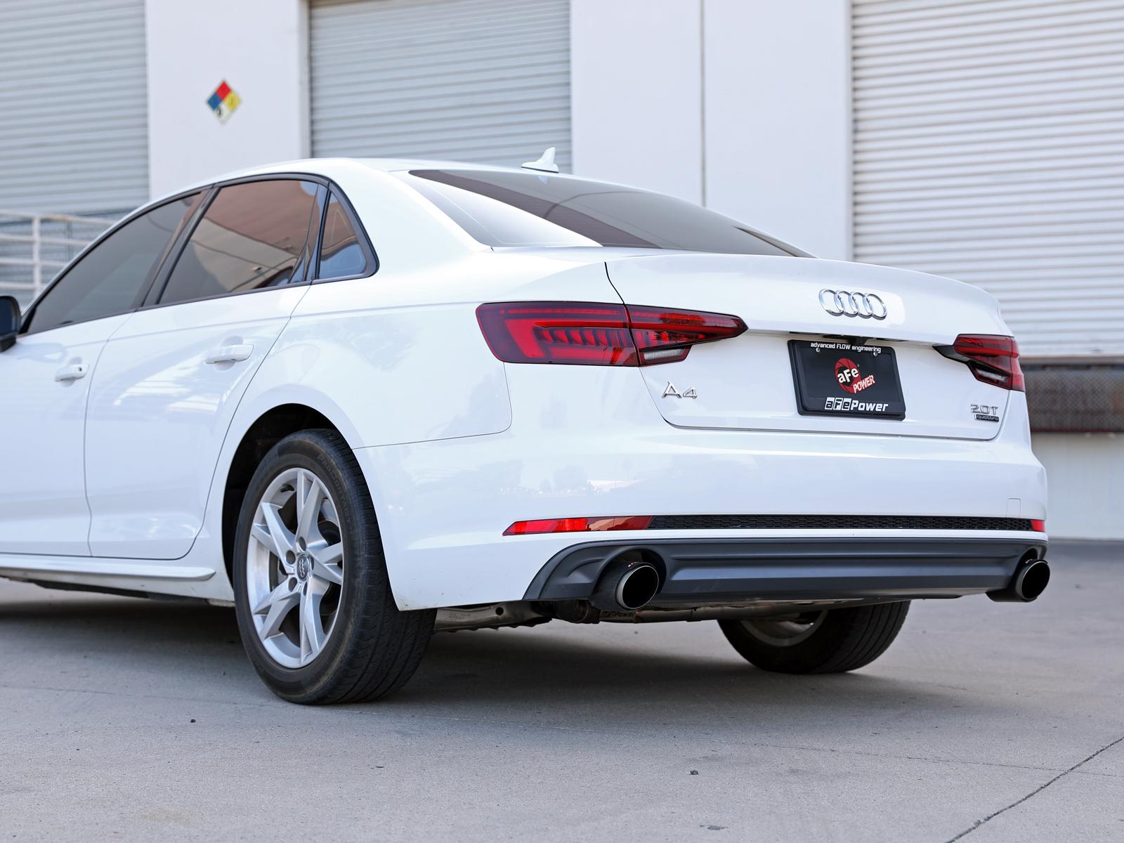 AFE Axle-Back Exhaust System (2017-2019 Audi A4 L4-2.0L (t)) - 49-36419-B