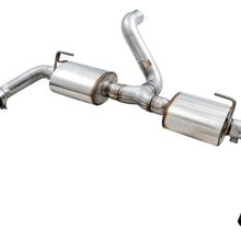AWE Tread Edition Axleback Dual Exhaust for Jeep JL/JLU 3.6L/2.0T - Diamond Black Tips - 3015-33001