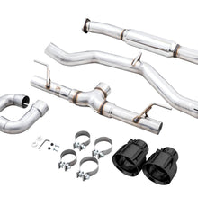 AWE Track Edition Exhaust - Diamond Black Tips (2016-2023 Subaru BRZ / Toyota GR86 / Toyota 86) - 3020-33279