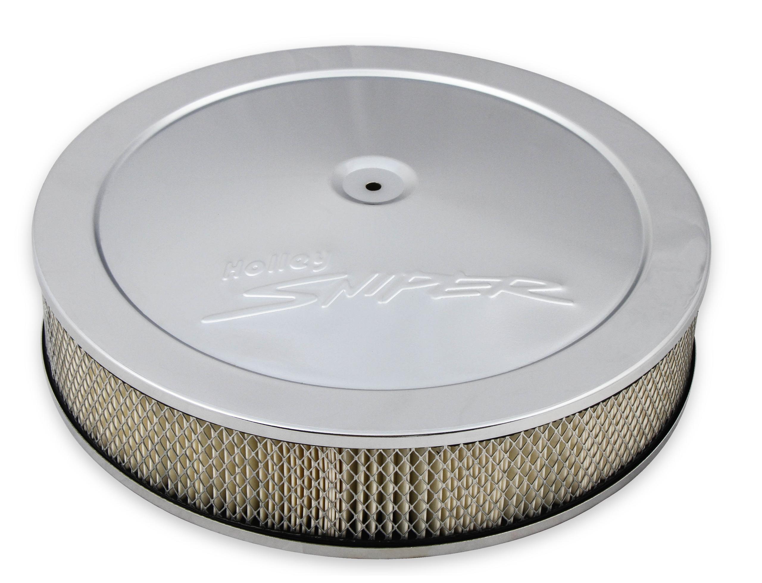Holley Sniper Efi Air Clnr 14X4 Chrome  - 120-540