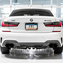 AWE Resonated Touring Edition Exhaust for G20 M340i - Diamond Black Tips (2019+ 3 Series) - 3015-43158