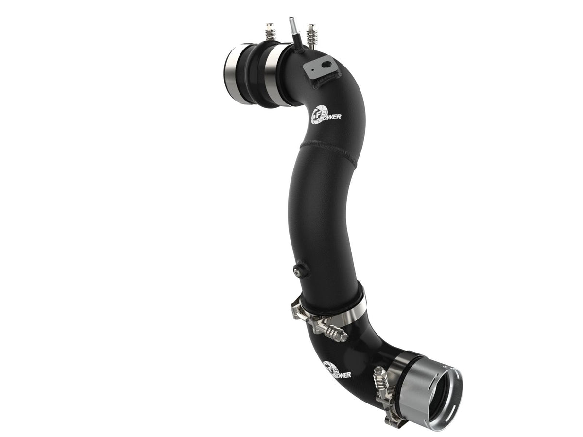 aFe BladeRunner 3" Aluminum Cold Charge Pipe - Black (2021-2025 Ford Bronco 2.3L) - 46-20579-B