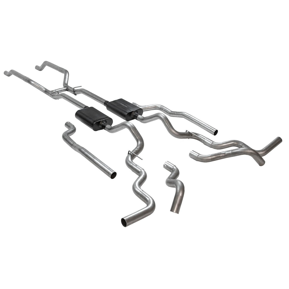Flowmaster American Thunder Crossmember-Back Exhaust System (1967-1972 K10, K15, K1500, K20, K25/2500 4WD Trucks with V8) - 817940