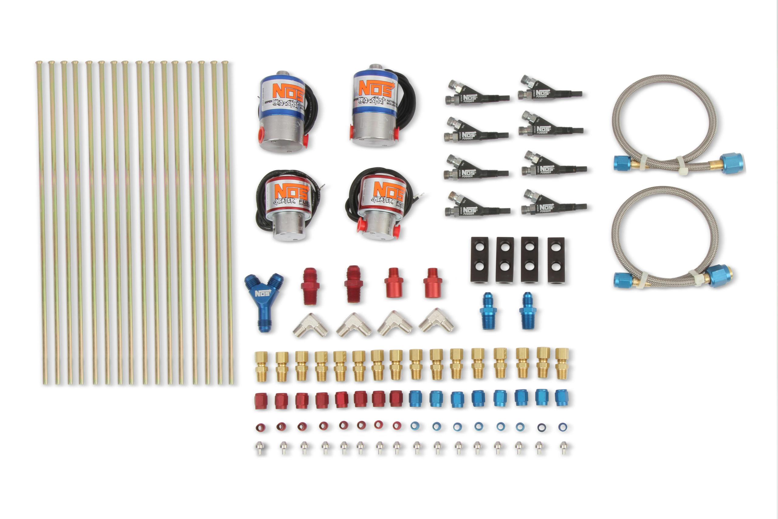 NOS  Custom Nitrous Plumbing Kit Pro Shot Fogger. - 02462-S-ENOS