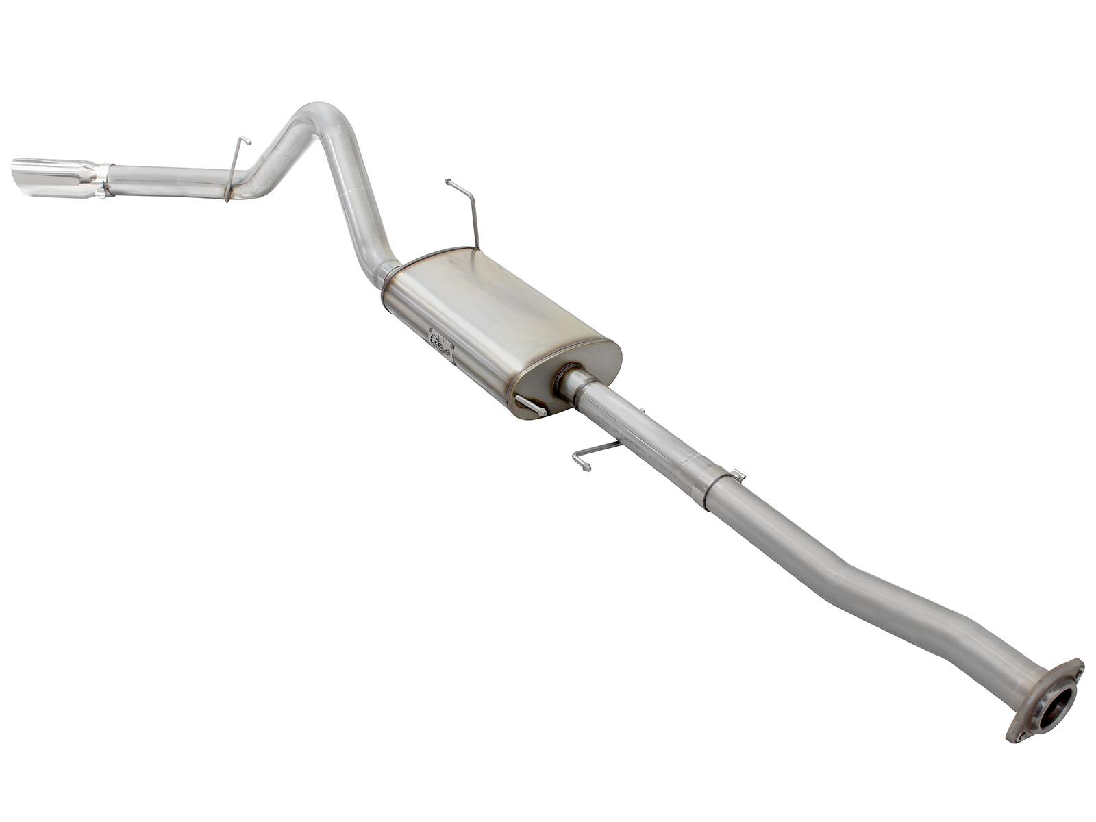 AFE MACH Force-Xp 3 IN to 3-1/2 IN 409 Stainless Steel Cat-Back Exhaust w/Polish Tip (2015-2020 F-150, F-150) - 49-43068-P