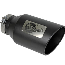 AFE MACH Force-Xp 409 Stainless Steel Clamp-on Exhaust Tip Black (5 IN Inlet x 8 IN Outlet x 15 IN L) - 49T50801-B15