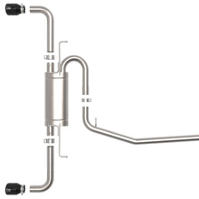AFE Takeda 2-1/4 IN 304 Stainless Steel Cat-Back Exhaust System w/ Black Tip - 49-36053-B