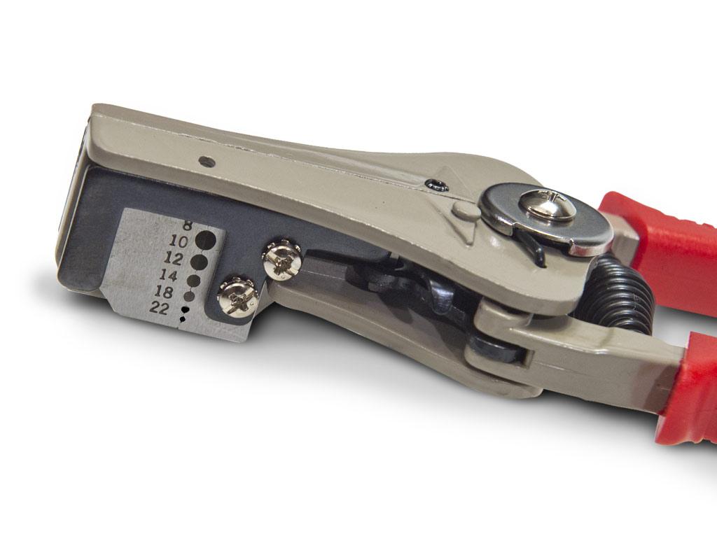 Pertronix Ignition 6-1/2" Heavy Duty Stripper; Spring loaded handle making stripping a quick single action; Strips 18-8 AWG wire; - T3003