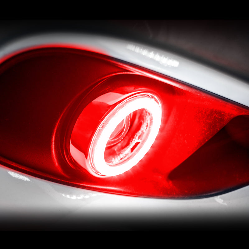 Oracle 07-14 Chevrolet Suburban Surface Mount LED Fog Light Halo Kit - Red