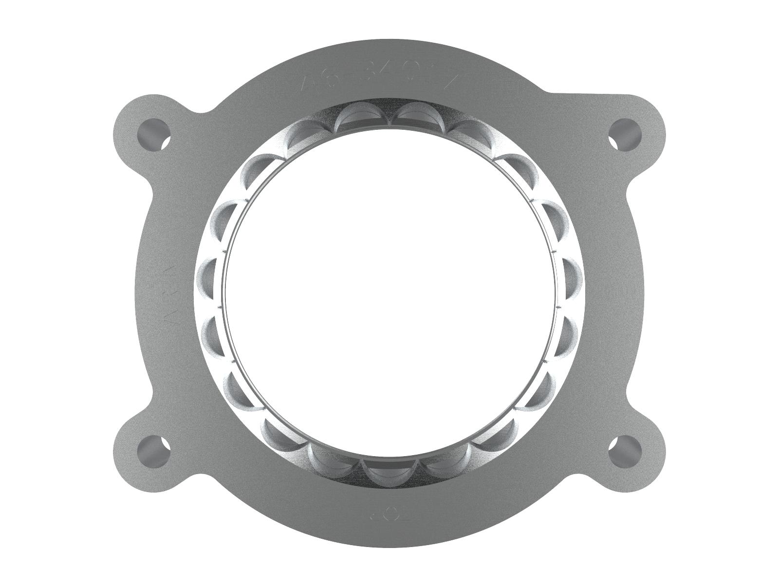 AFE Silver Bullet Throttle Body Spacer Kit (Chevrolet Corvette (C8) 2020 V8-6.2L This item will only work with the factory air intake system.) - 46-34017
