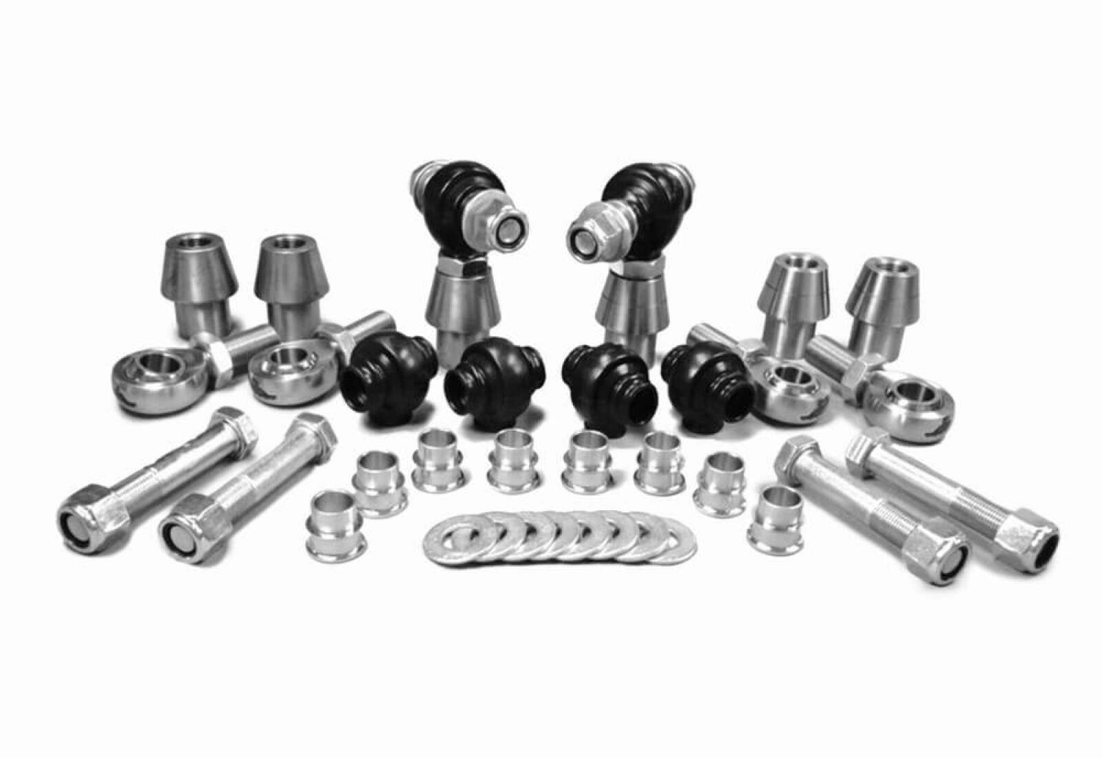 Steinjager Heims, Nuts, Bungs, Spacers Rod End Kits 3/4-16 RH and LH Chrome Moly Housing, Nylon Race Fits 1.500 x 0.250 Tubing 6 Rod Ends - J0029713