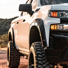 Rough Country Fender Flares Defender GAN Silver Ice Metallic Chevy Silverado 1500 (19-26) (2019-2026 Silverado 1500, Silverado 1500 LTD) - A-C12211-GAN