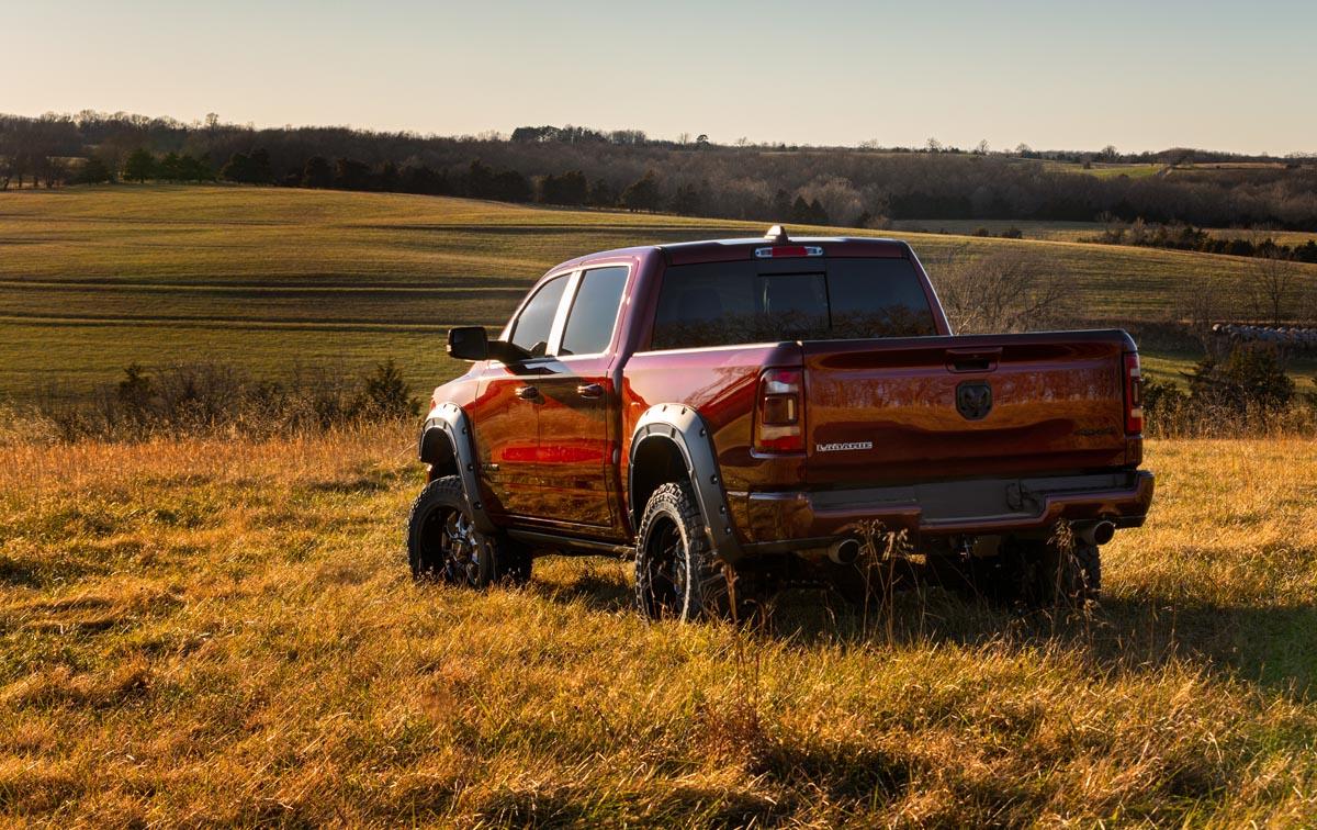 Rough Country Fender Flares Defender PRV Delmonico Red Ram 1500 2WD/4WD (2019-2024) (2019-2024 1500) - A-D10914-PRV