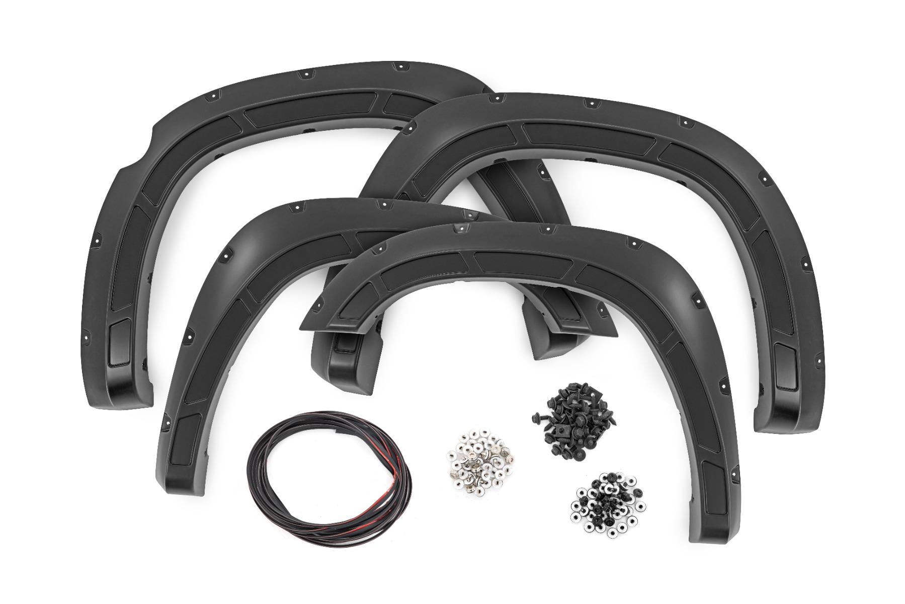 Rough Country Fender Flares Defender PW7 Bright White Ram 1500 2WD/4WD (2025) (2025-2026 1500) - A-D319205-PW7