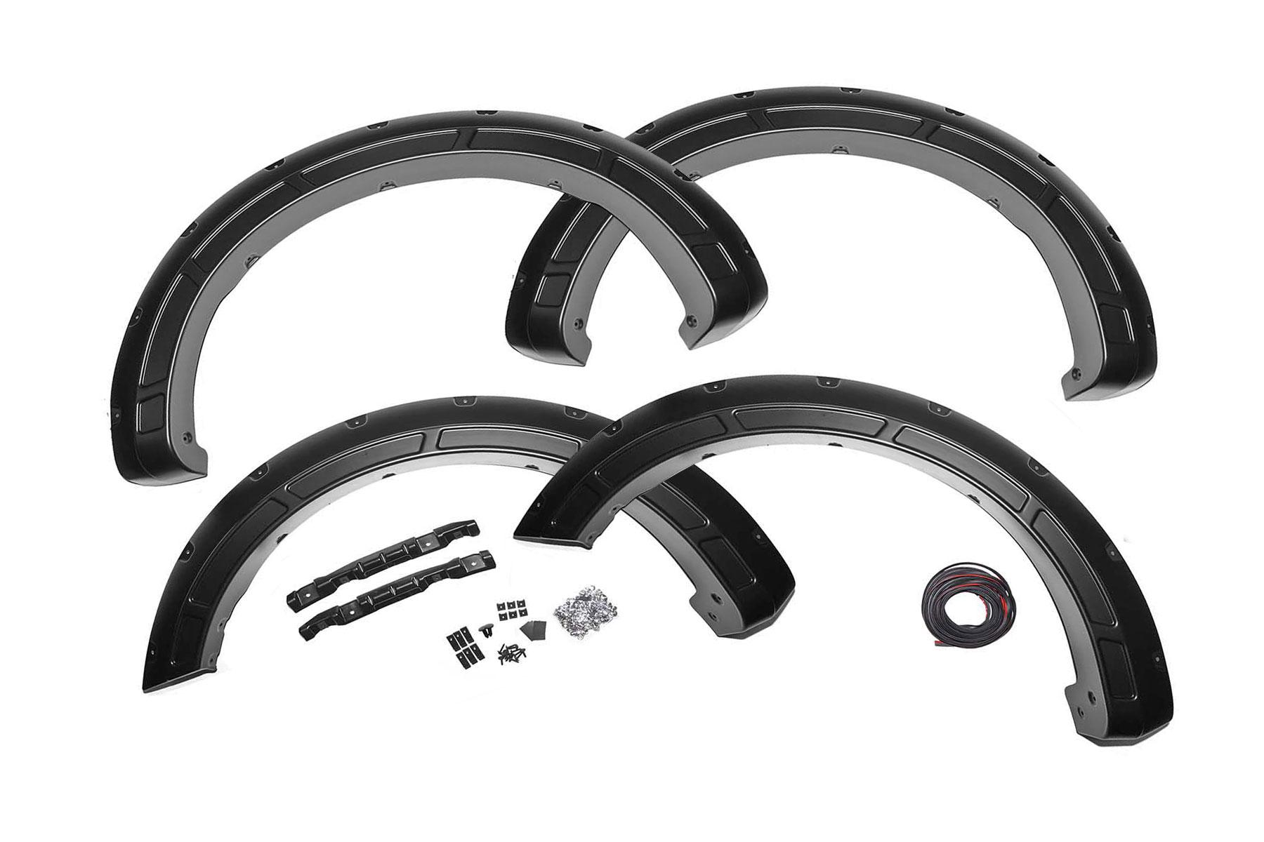 Rough Country Fender Flares Defender E7 Velocity Blue Ford F-150 2WD/4WD (2015-2020) (2015-2020 F-150) - A-F11811-E7