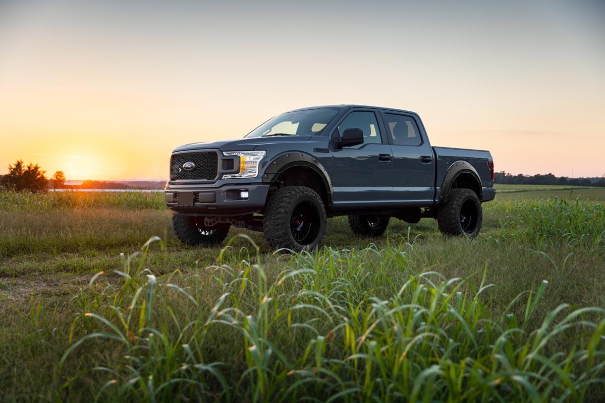 Rough Country Fender Flares Defender E7 Velocity Blue Ford F-150 2WD/4WD (2015-2020) (2015-2020 F-150) - A-F11811-E7
