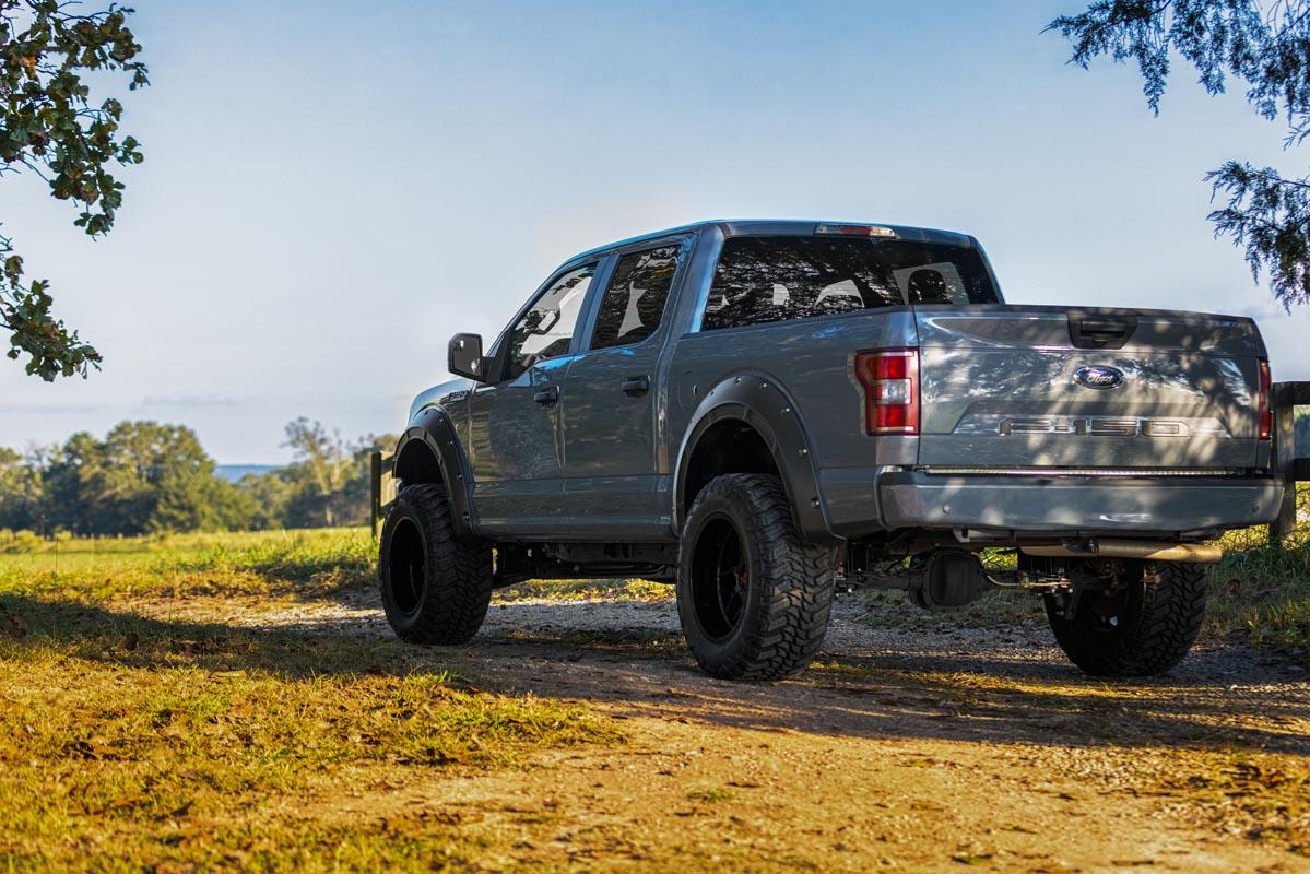 Rough Country Fender Flares Defender E7 Velocity Blue Ford F-150 2WD/4WD (2015-2020) (2015-2020 F-150) - A-F11811-E7