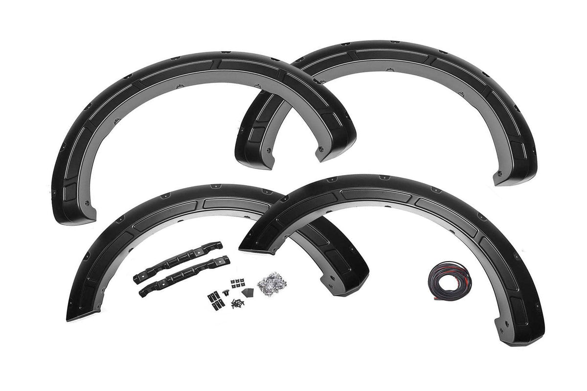 Rough Country Fender Flares Defender H5 Caribou Ford F-150 2WD/4WD (2015-2020) (2015-2020 F-150) - A-F11811-H5