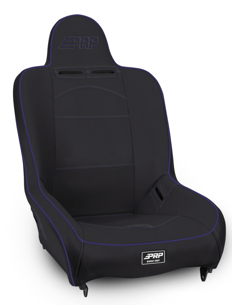 PRP Seats Premier High Back Suspension Seat Black and Purple Vinyl - A100110-201-M