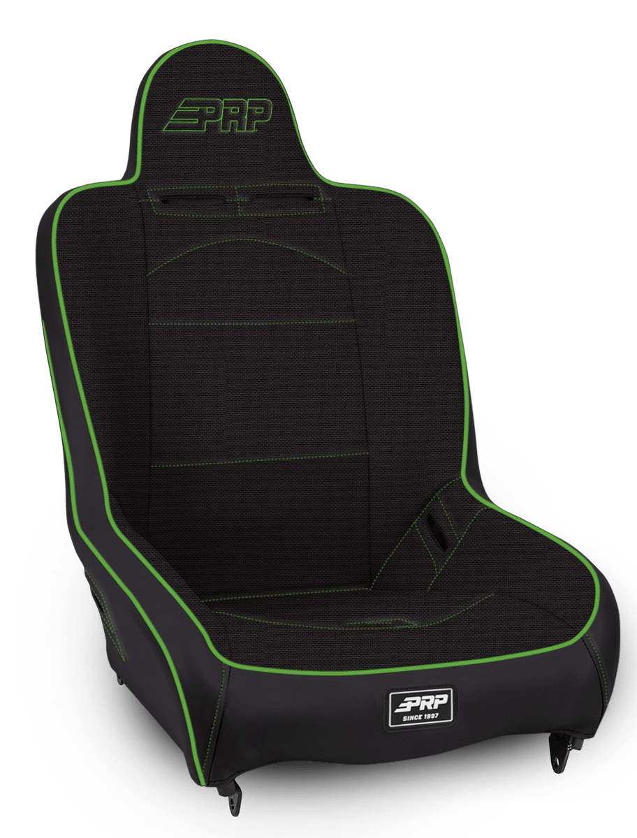 PRP Seats Premier High Back Suspension Seat Black and Green Tweed - A100110-50-W