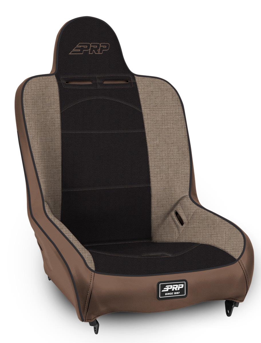 PRP Seats Premier High Back Suspension Seat Tan and Black Tweed - A100110-64