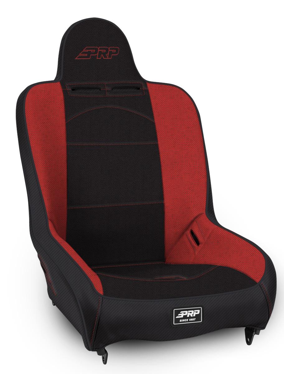 PRP Seats Premier High Back Suspension Seat Black and Red Tweed - A100110-72