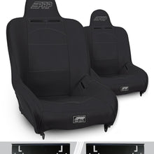 PRP Seats Premier High Back Suspension Seats Kit for 97-02 Jeep Wrangler TJ Pair Black - A100110-C23-50
