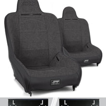 PRP Seats Premier High Back Suspension Seats Kit for 97-02 Jeep Wrangler TJ Pair Gray - A100110-C23-54