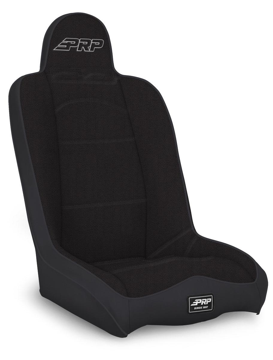 PRP Seats Daily Driver High Back Suspension Seat Black and Orange Tweed - A140110-50-207