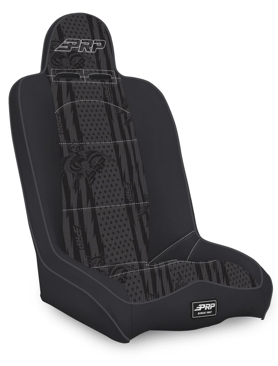 PRP Seats Daily Driver High Back Suspension Seat All Black - A140110-50